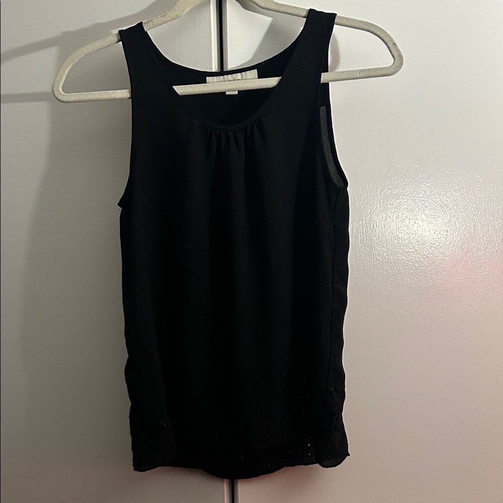 LOFT Classic Black Tank Top